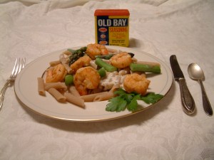 Good Friends: Steamed shrimp & Old Bay seasoning